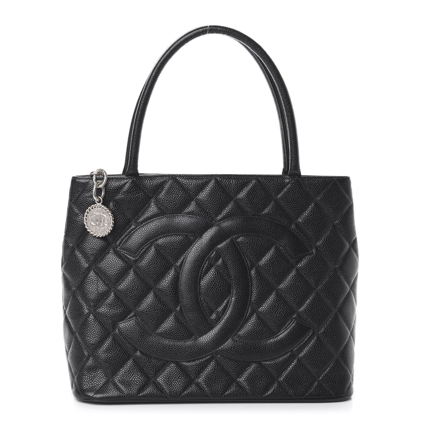 Chanel Caviar Quilted Medallion Tote Black 1 of 8