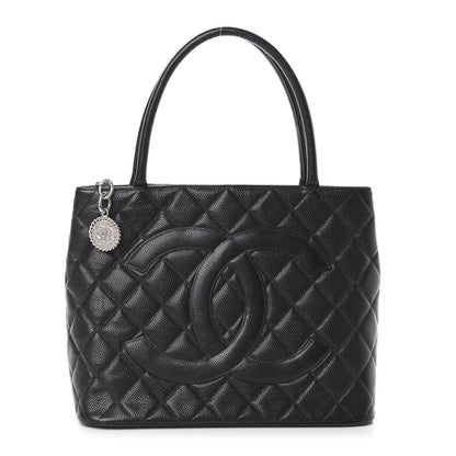 Chanel Caviar Quilted Medallion Tote Black 1 of 8