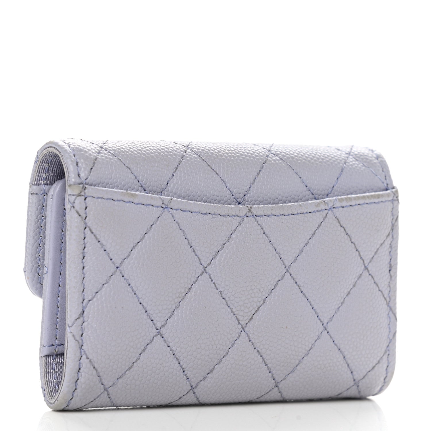 Chanel Caviar Quilted Classic 4 Key Holder Wallet Light Purple 4 of 12