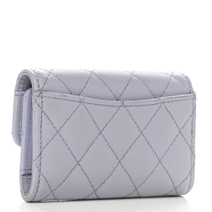 Chanel Caviar Quilted Classic 4 Key Holder Wallet Light Purple 4 of 12