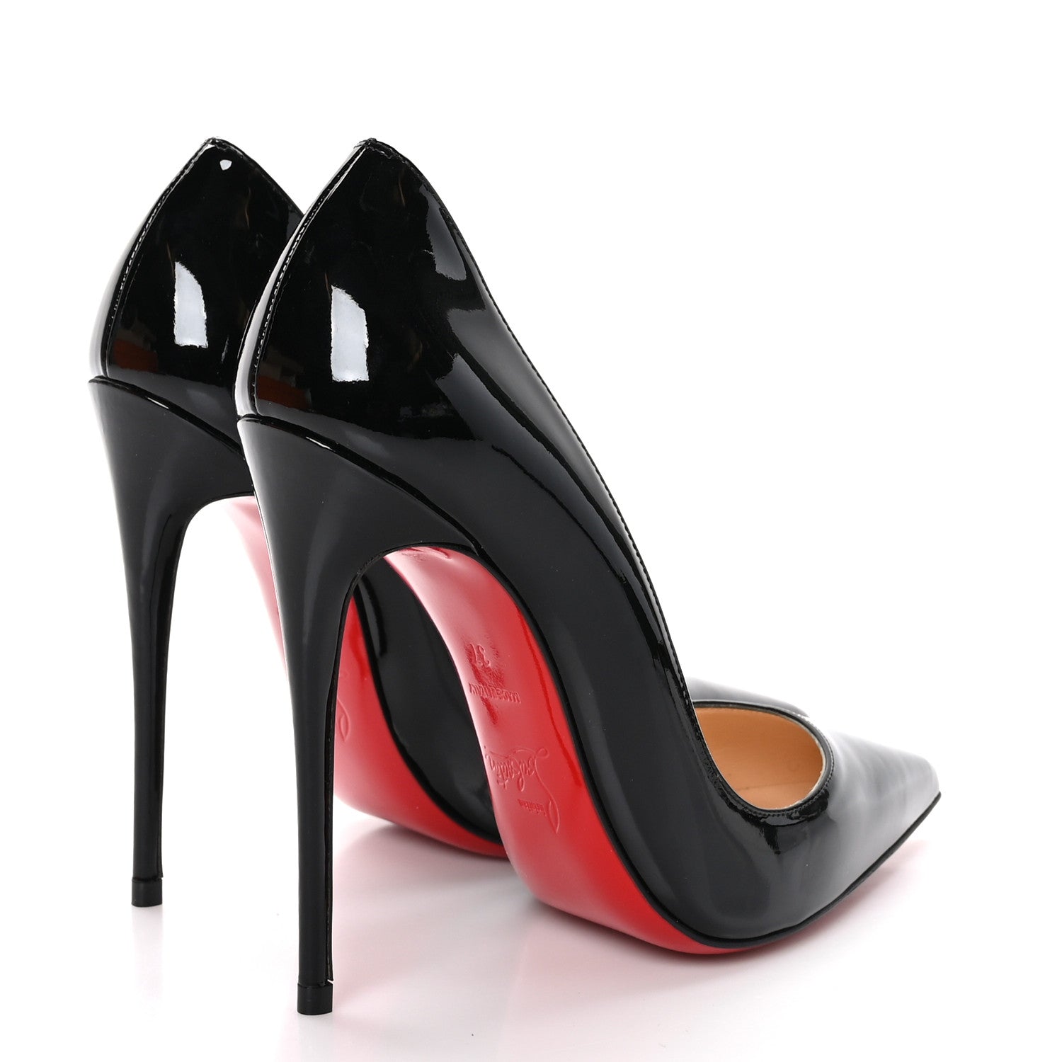 Christian Louboutin Patent So Kate 120 Pumps 37 Black 4 of 8