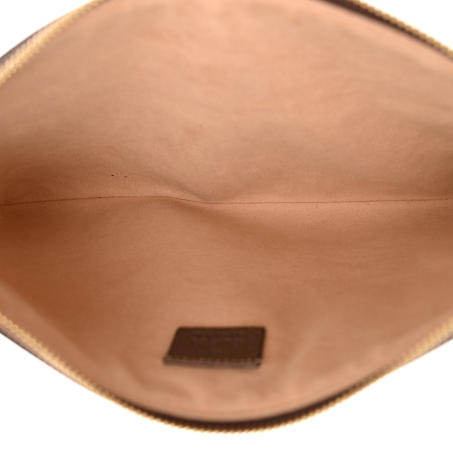 GG Supreme Monogram Large Ophidia Pouch Clutch Brown