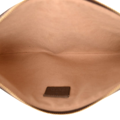 Gucci GG Supreme Monogram Large Ophidia Pouch Clutch Brown 5 of 11