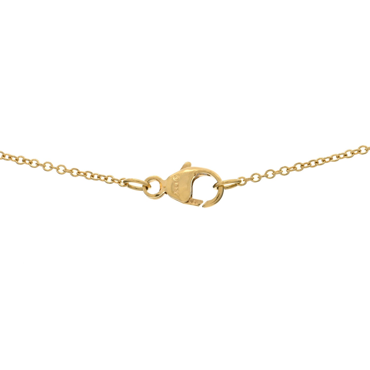 David Yurman 18K Yellow Gold Blue Sapphire Diamond Evil Eye Necklace 3 of 3