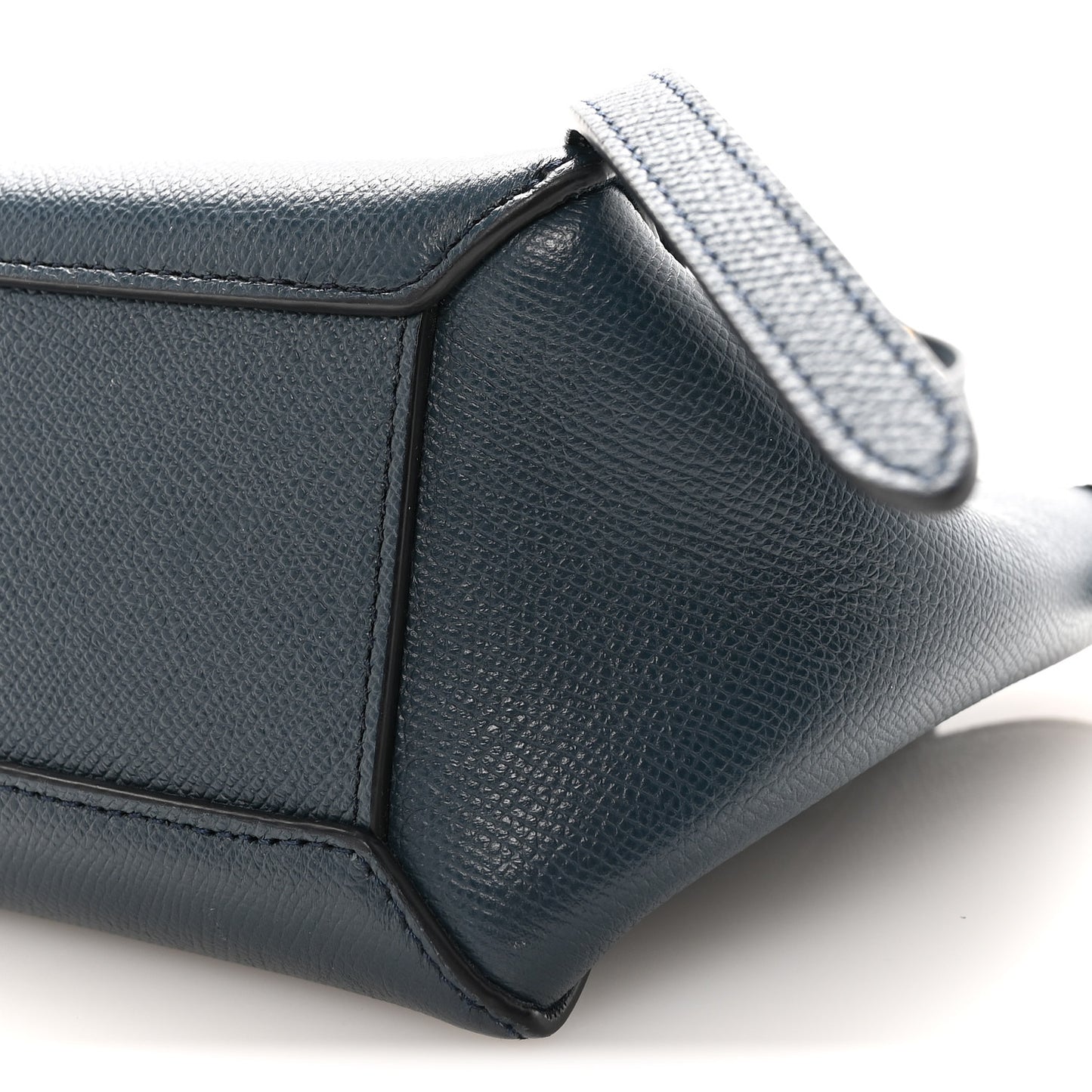 Grained Calfskin Nano Belt Bag Abyss Blue