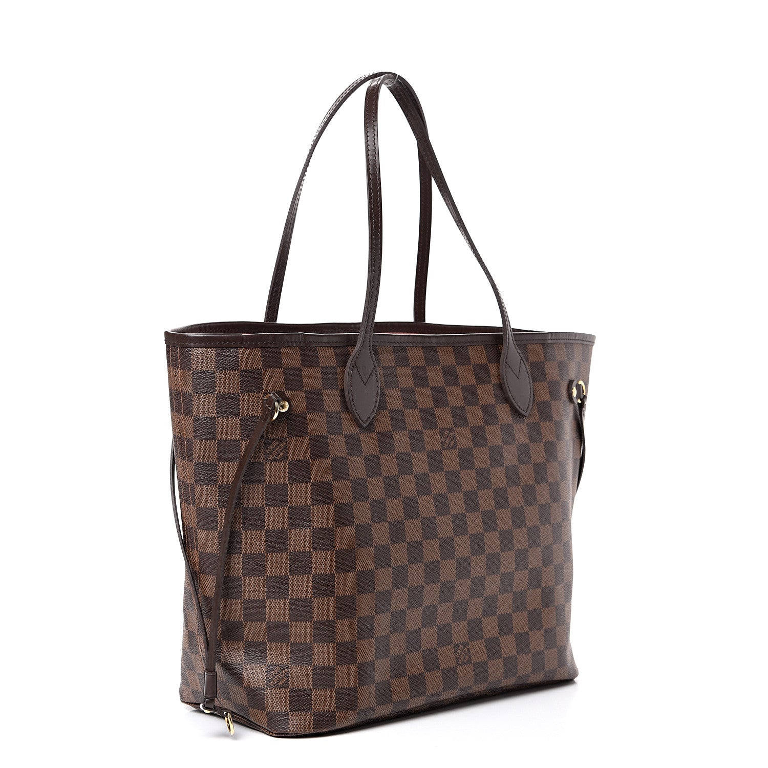 Louis Vuitton Damier Ebene Neo Neverfull MM Rose Ballerine 2 of 11