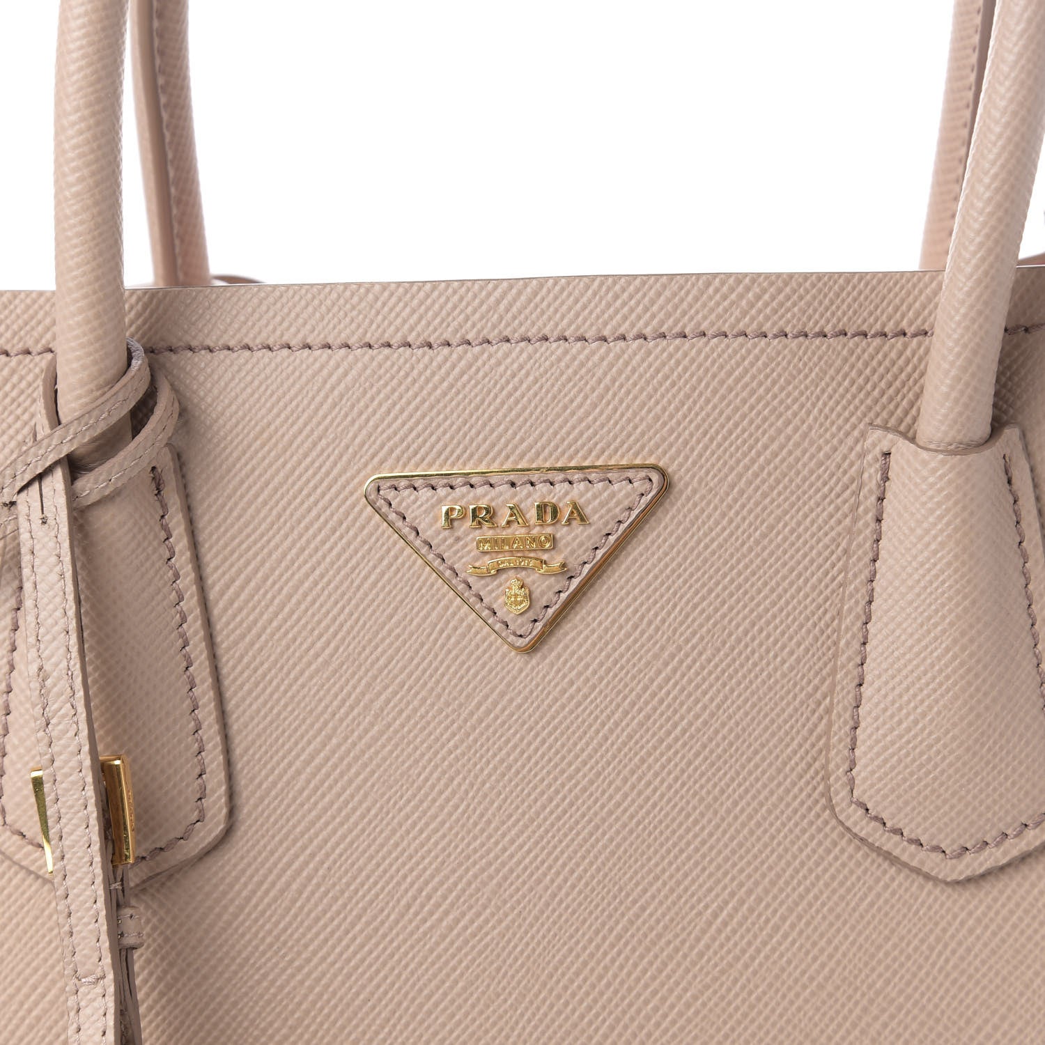 Prada Saffiano Cuir Medium Double Bag Cammeo Rosa 16 of 16