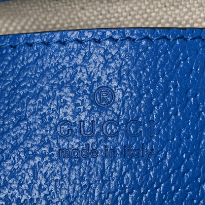 Gucci GG Supreme Monogram Textured Dollar Calfskin Rhombus Mini Tote Bag Beige Ebony Pink Blue 6 of 8