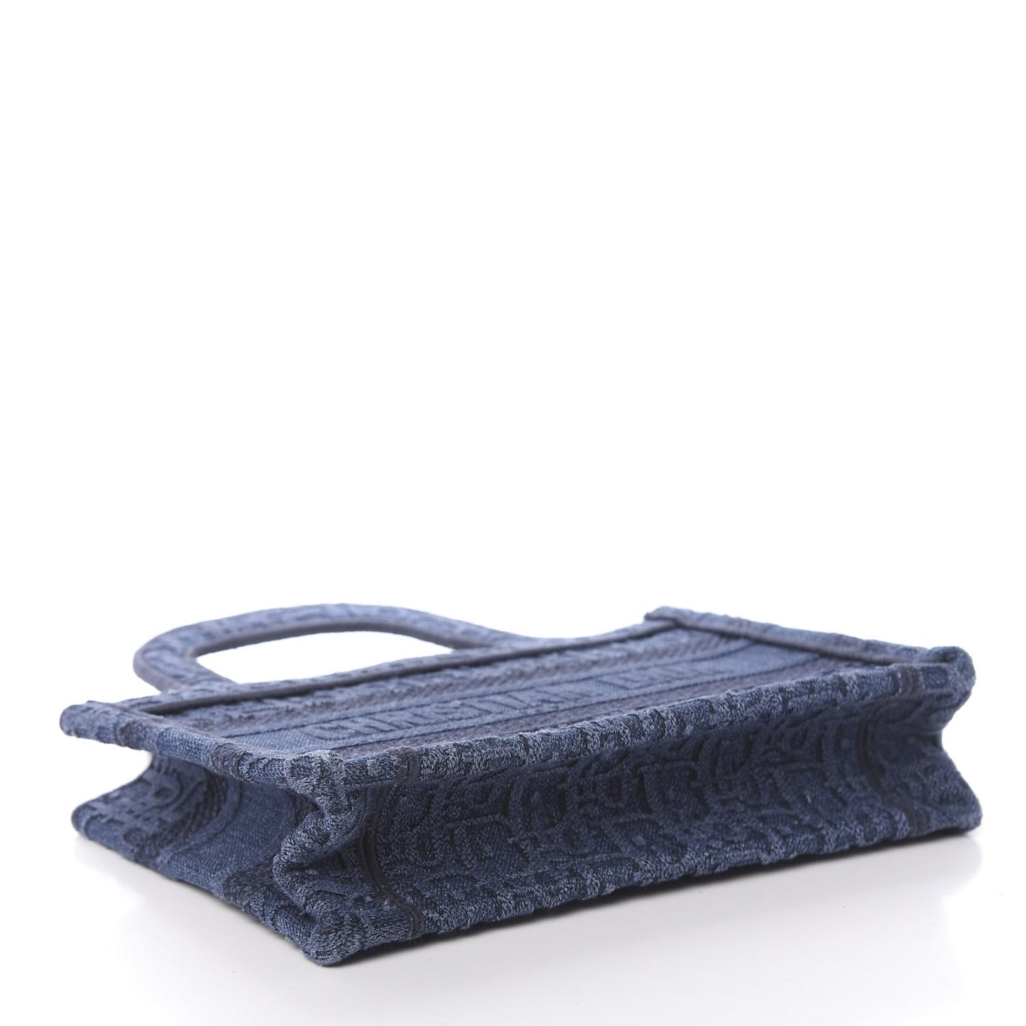Oblique Denim Mini Book Tote Blue