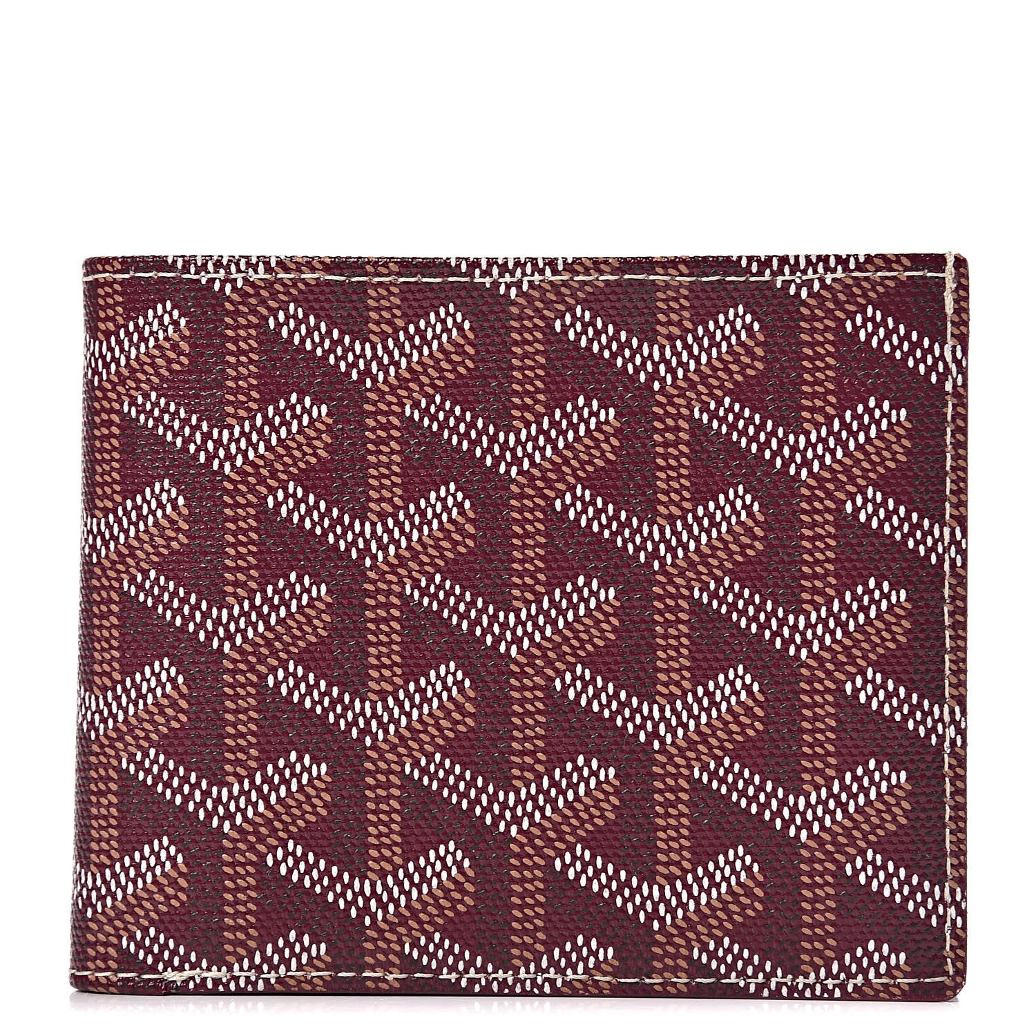 Goyard Goyardine Bi-Fold Victoire PM Wallet Burgundy 1 of 7