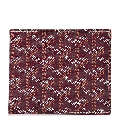 Goyard Goyardine Bi-Fold Victoire PM Wallet Burgundy 1 of 7