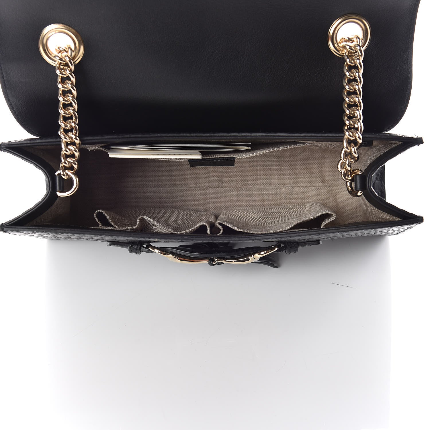 Gucci Microguccissima Medium Emily Chain Shoulder Bag Black 5 of 12