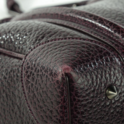 Givenchy Glazed Pebbled Calfskin Mini Lucrezia Aubergine 8 of 8