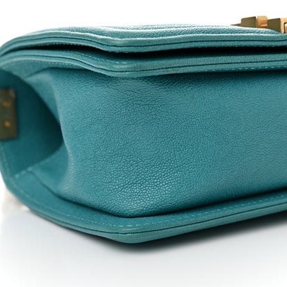 Chanel Caviar Quilted Small Boy Flap Green 9 of 10