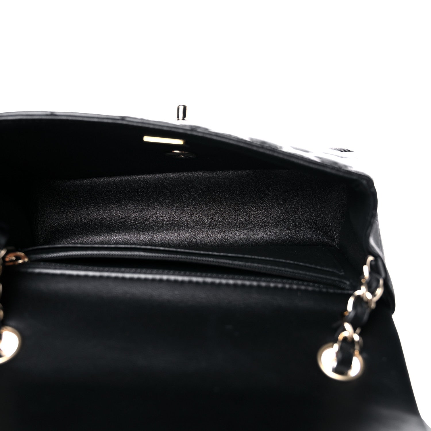 Chanel Lambskin Quilted Mini Rectangular Flap Black 5 of 10