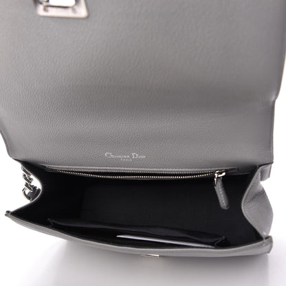 Christian Dior Grained Calfskin Medium Diorama Flap Bag Gris 5 of 13