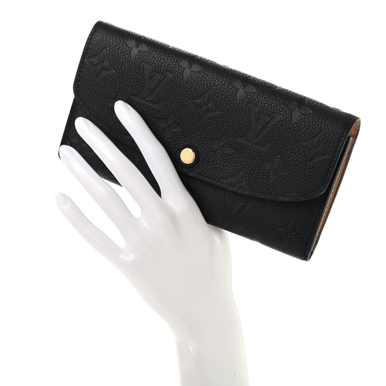 Louis Vuitton Empreinte Emilie Wallet Black Dune 2 of 7