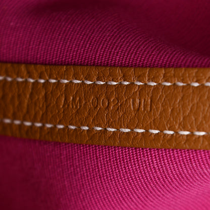 Hermes Toile Militaire Vache Country Verso Garden Party 30 TPM Gold Dune Magnolia 7 of 11