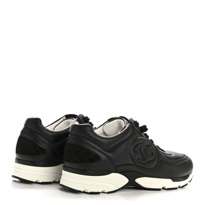 Chanel Calfskin CC Sneakers 38 Black 5 of 11