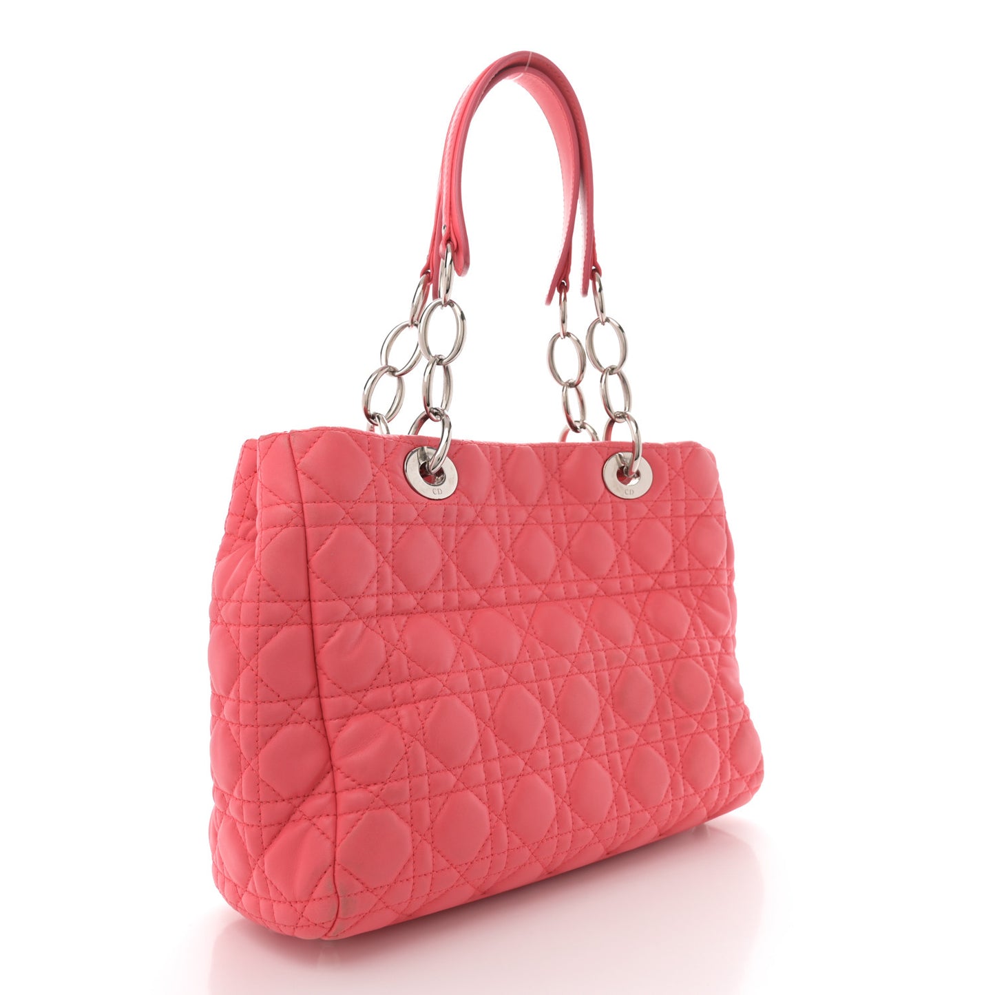 Lambskin Cannage Small Dior Soft Shopping Tote Pink