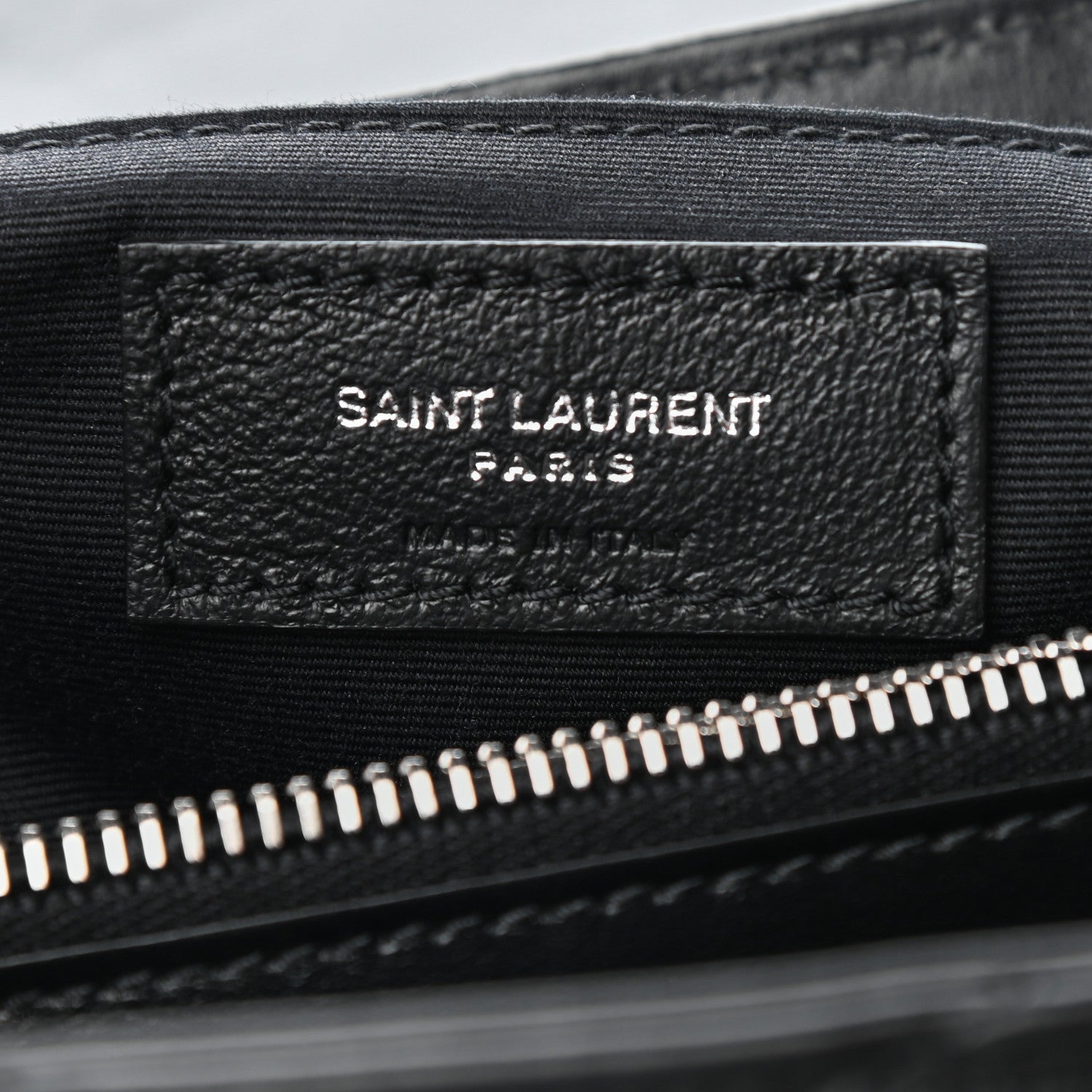 Saint Laurent Calfskin Y Quilted Monogram Medium Loulou Chain Satchel Black 6 of 9