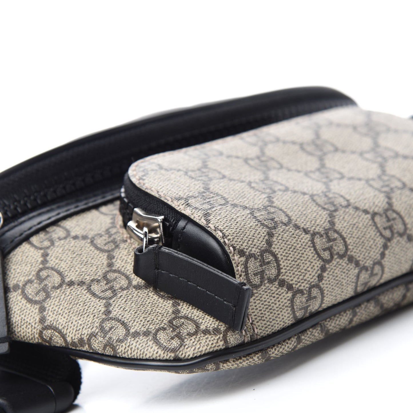 GG Supreme Monogram Belt Bag Black