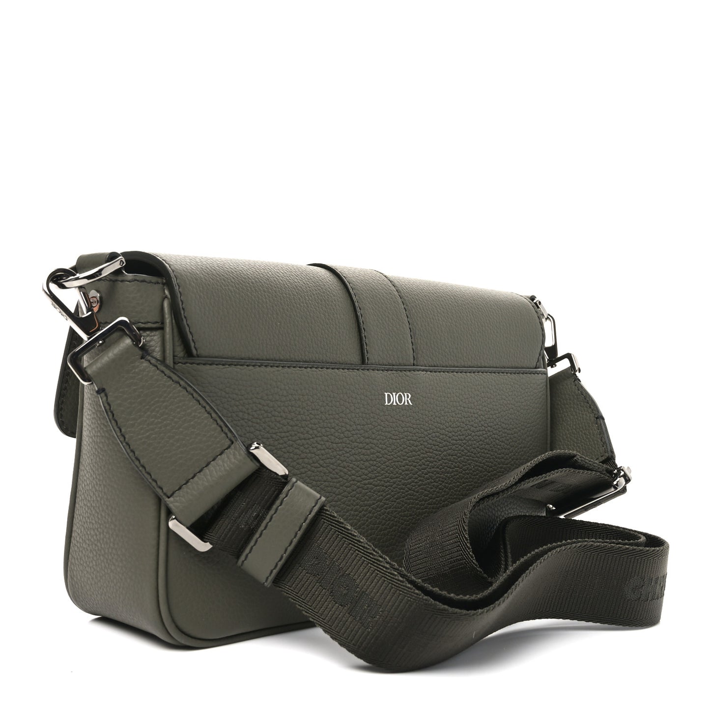 Grained Calfskin Hit The Road Bag Dark Green