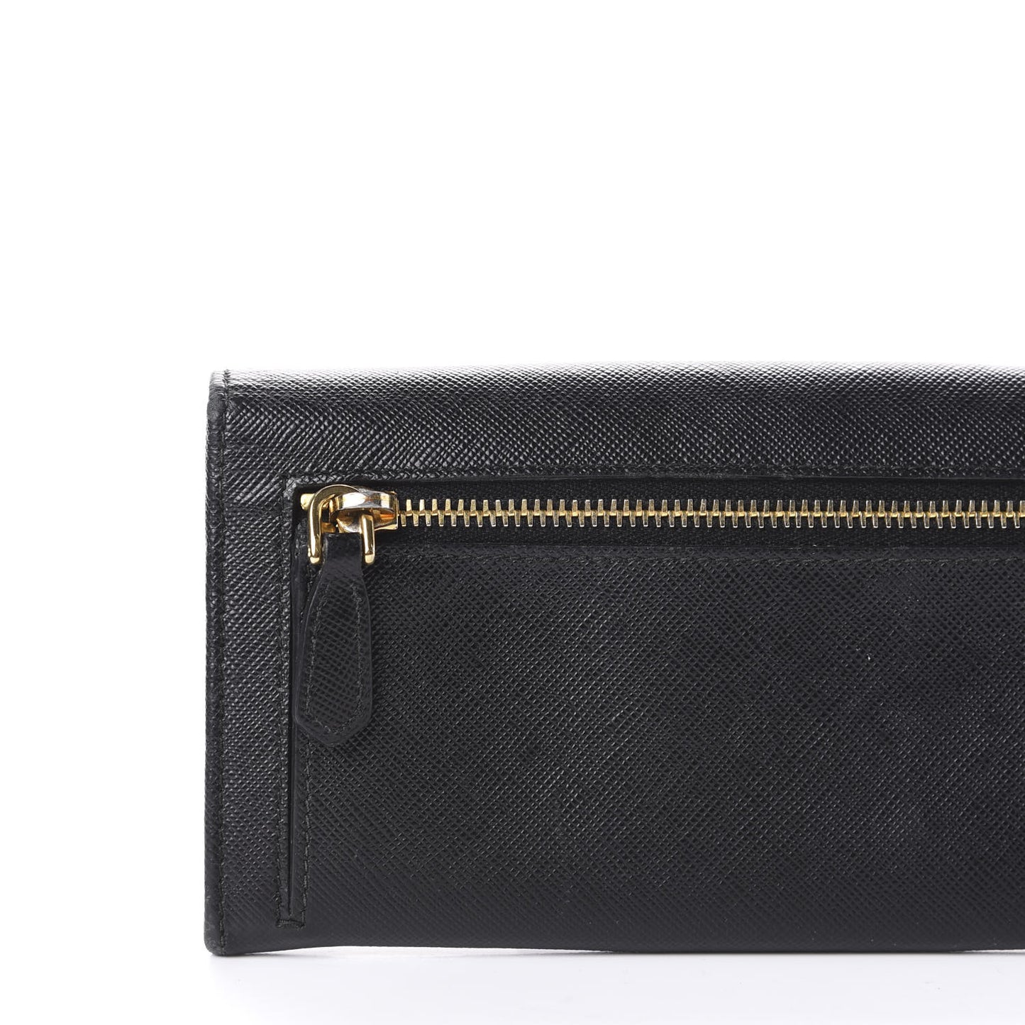 Saffiano Bow Continental Wallet Black