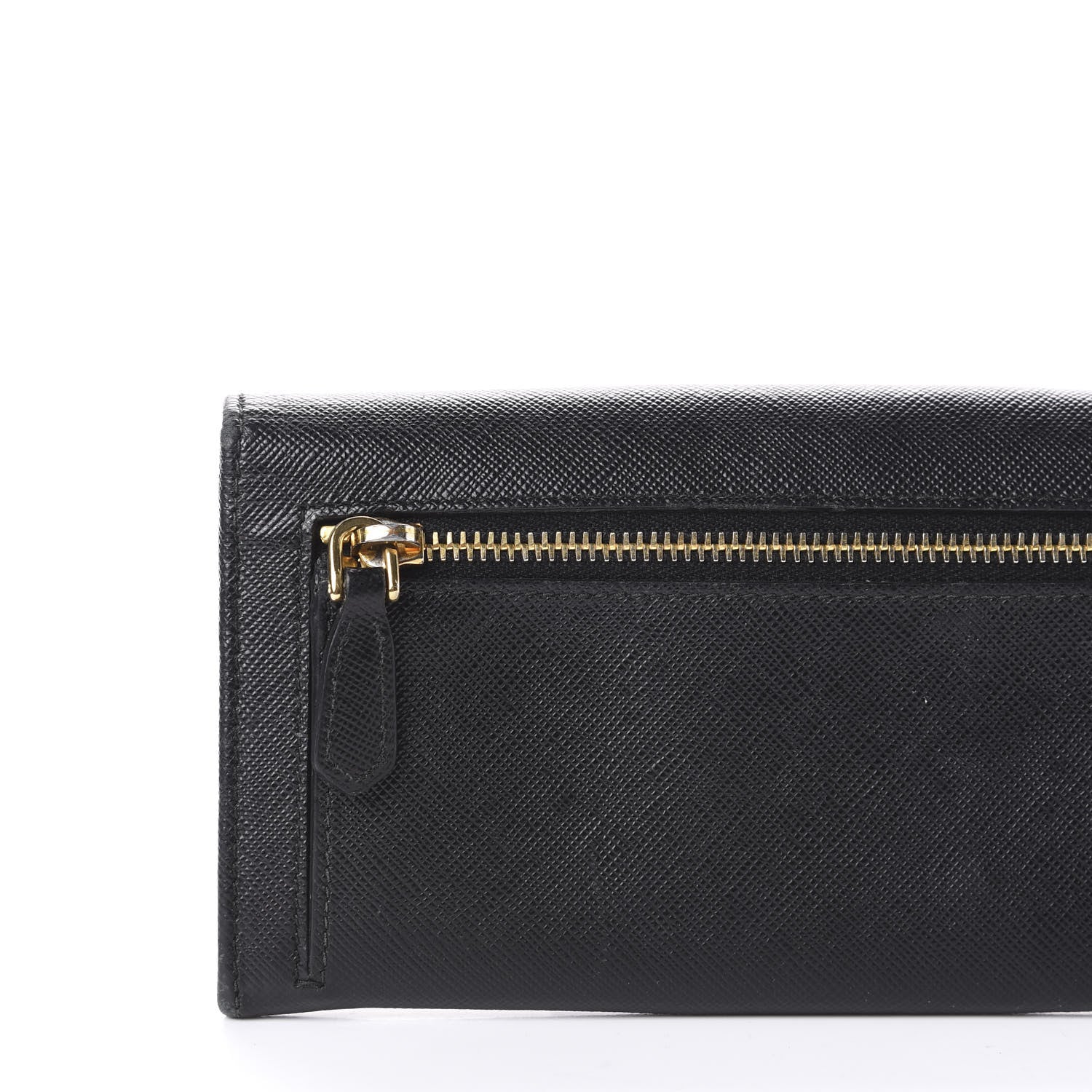Prada Saffiano Bow Continental Wallet Black 10 of 12