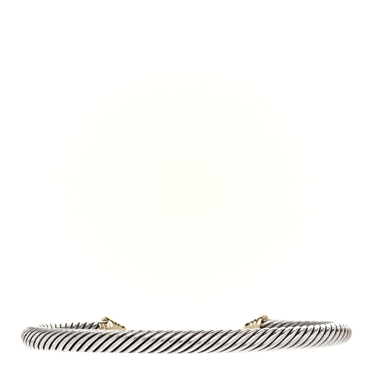 Sterling Silver 14K Yellow Gold 5mm Cable Classics Bracelet