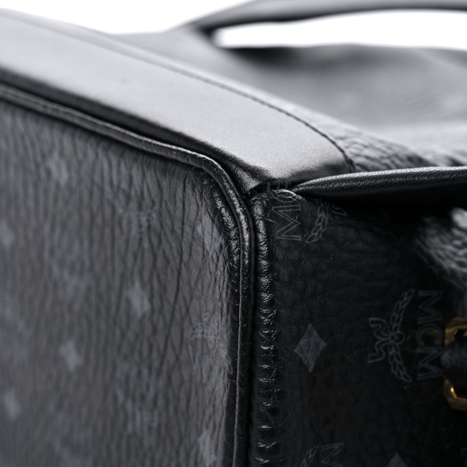 MCM Visetos Studded Medium Stark M Backpack Black 10 of 13