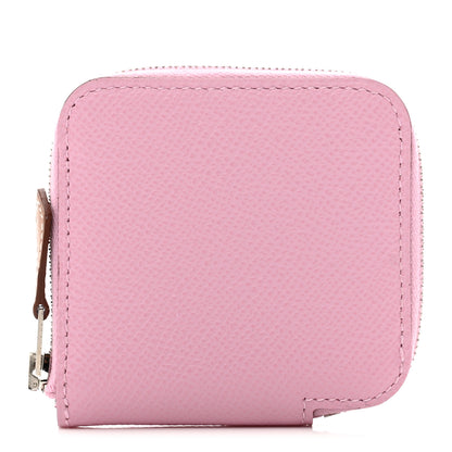 Hermes Epsom Silk'in Coin Purse Mauve Sylvestre 1 of 7