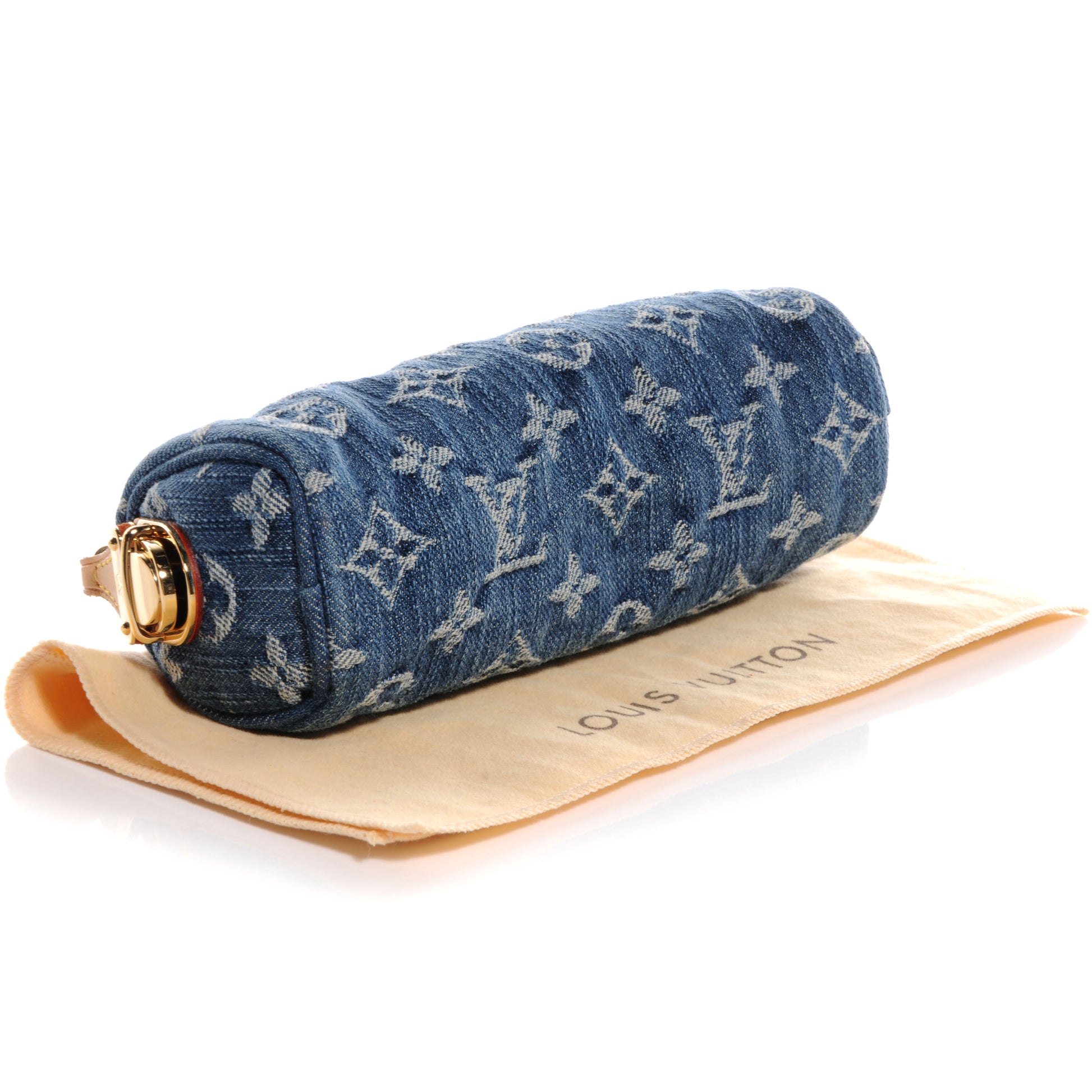 Louis Vuitton Denim Speedy GM Pochette Case 4 of 8