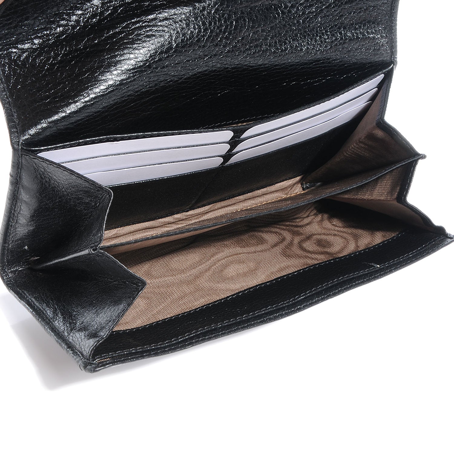 Chloe Leather Lily Continental Wallet Black 5 of 10