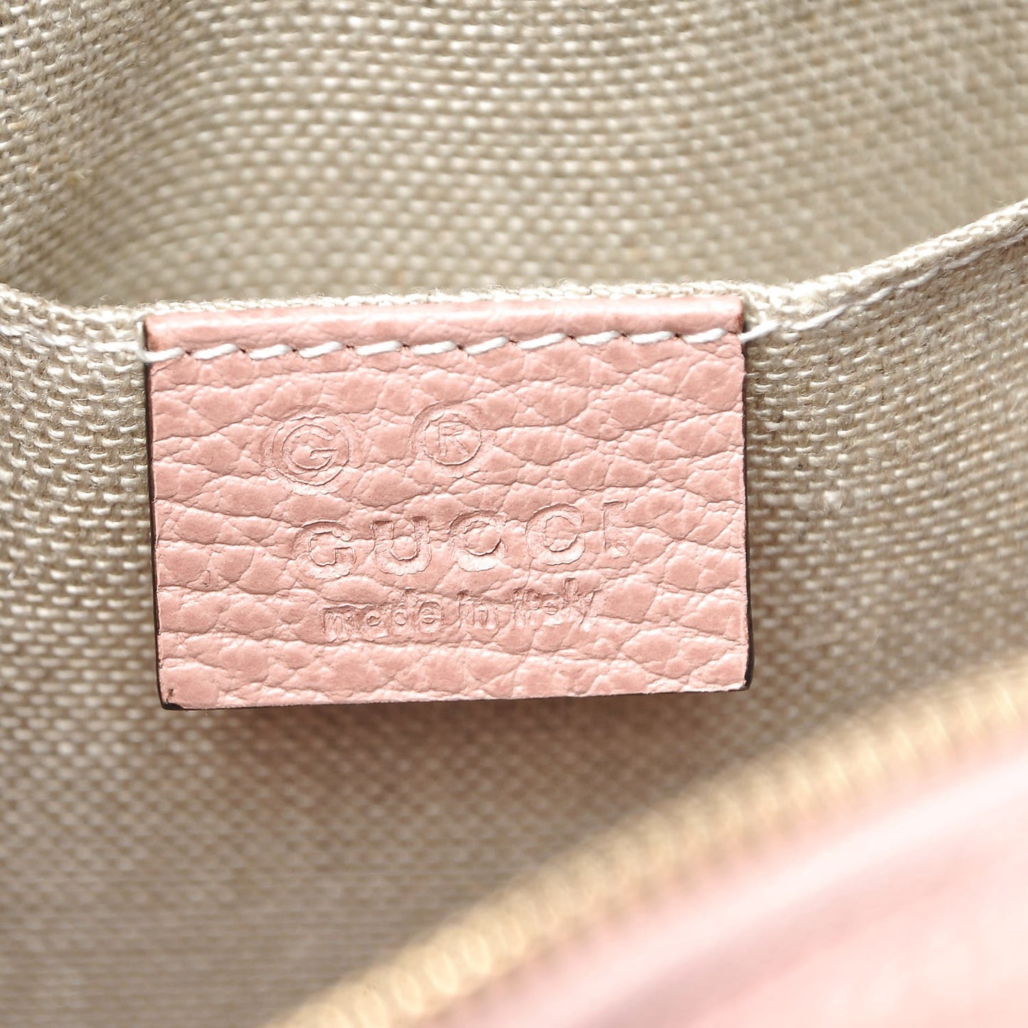 Monogram Mini Bree Messenger Bag Beige Soft Pink