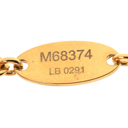 Louis Vuitton Metal Blooming Strass Necklace Gold 6 of 7