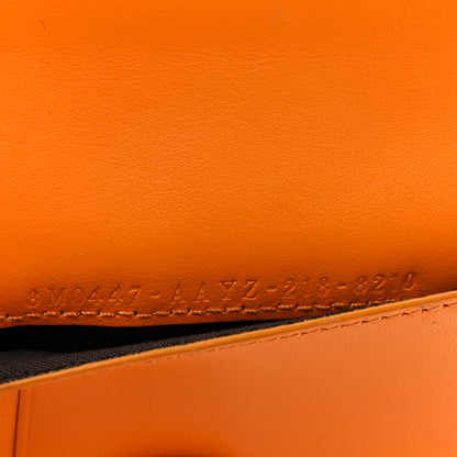 Fendi Vitello King Tamponato Logo Embossed Medium Wallet Clementine 8 of 15