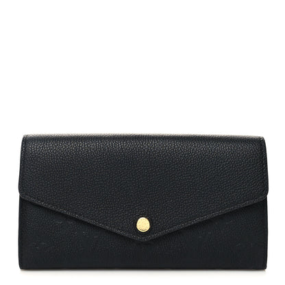 Louis Vuitton Empreinte Sarah Wallet NM Black 1 of 9