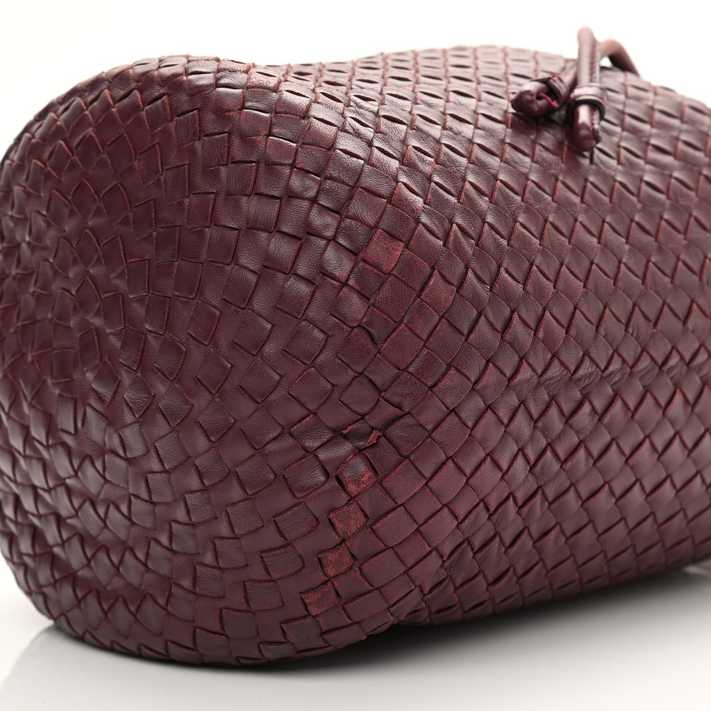 Nappa Intrecciato Drawstring Bucket Bag Opera