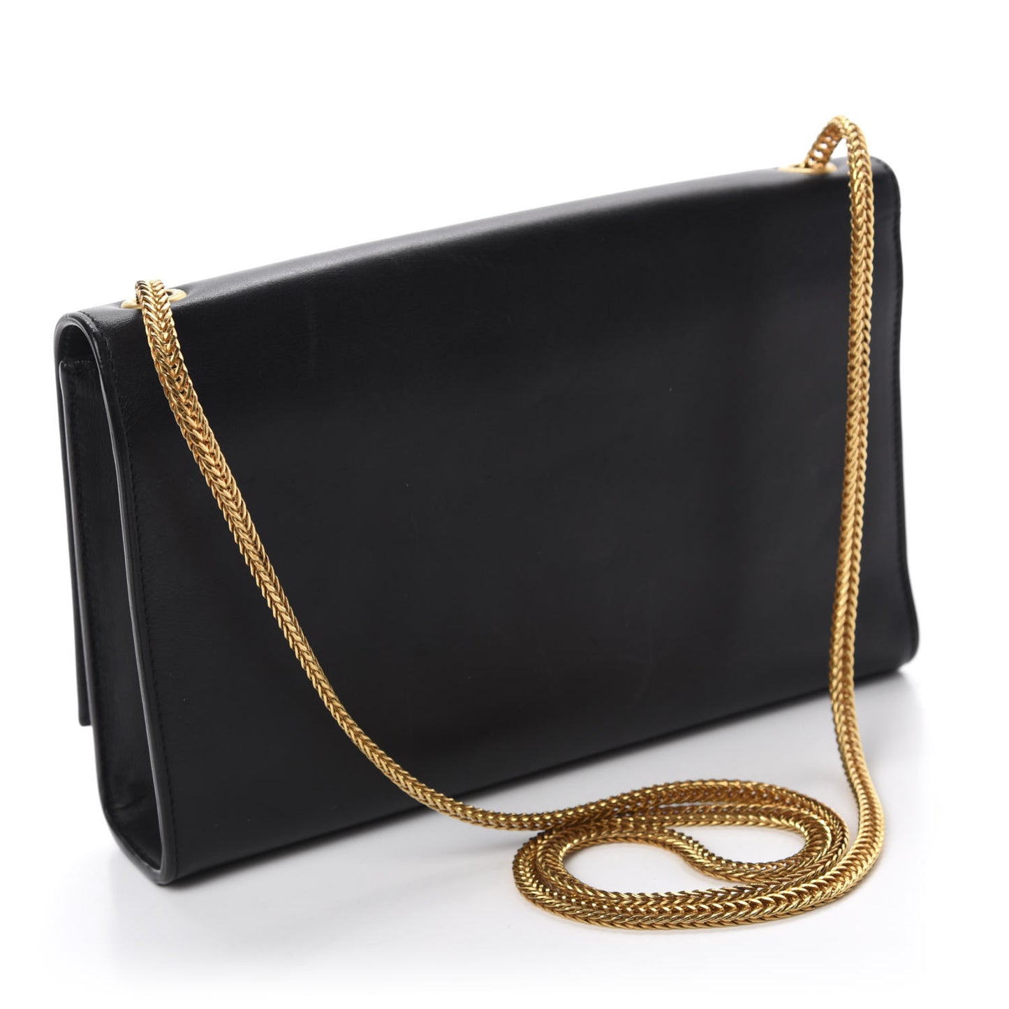 Smooth Calfskin Medium Classic Monogram Kate Tassel Satchel Black