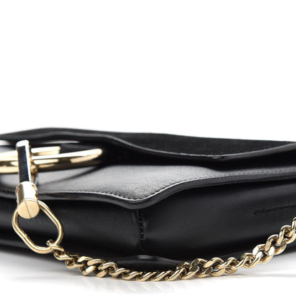 Chloe Suede Calfskin Small Faye Shoulder Bag Black 8 of 12