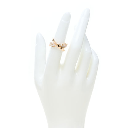 Tiffany 18K Rose Gold Diamond Atlas X Wide Ring 51 5.75 2 of 5