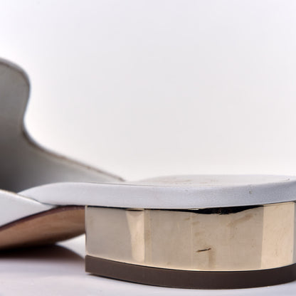 Chanel Sheepskin CC Mules 36 White 10 of 11