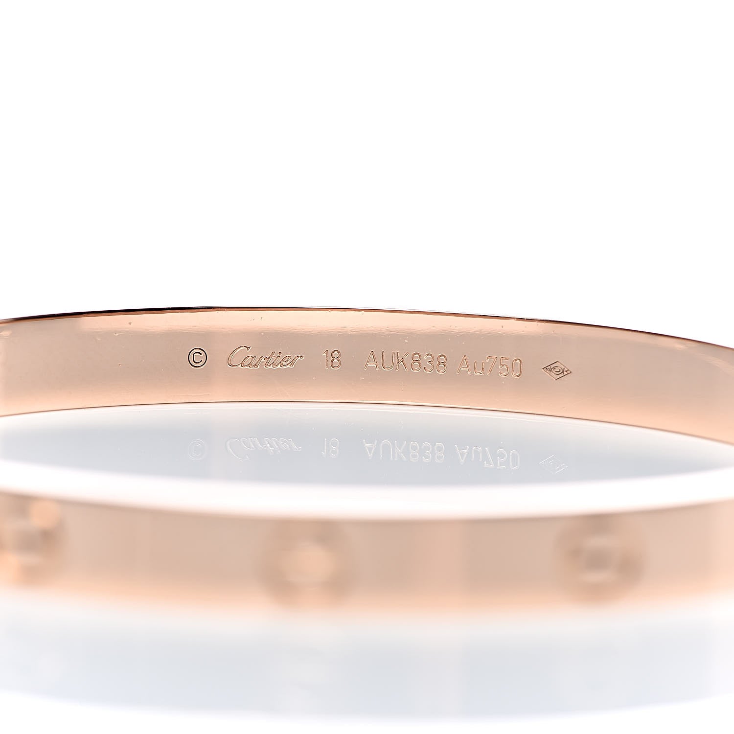 Cartier 18K Pink Gold LOVE Bracelet 18 5 of 6