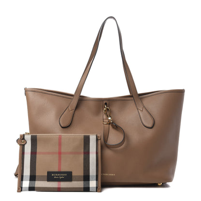 Burberry Grainy Calfskin Medium Honeybrook Tote Dark Sand 1 of 9