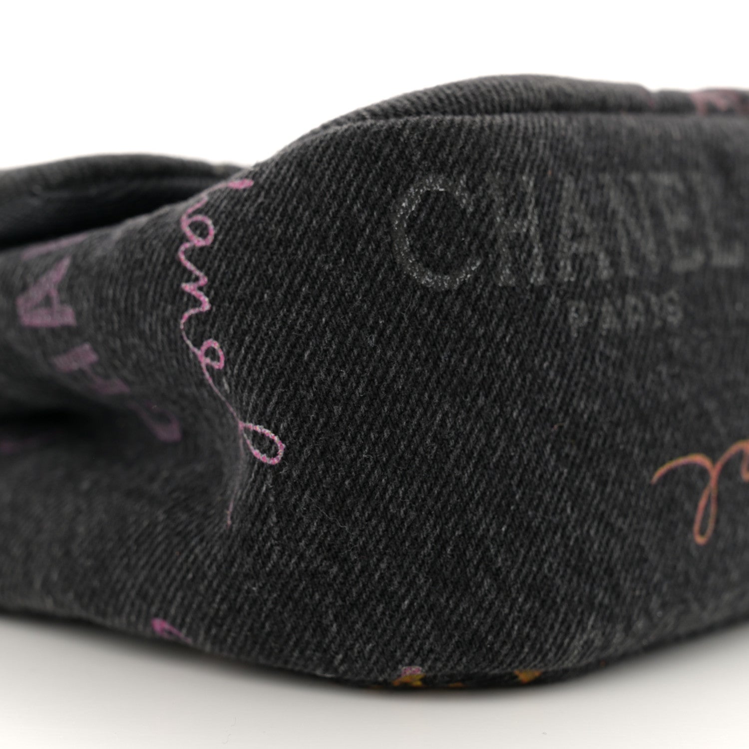 Chanel Denim Quilted Denim Mood Mini Rectangular Flap Black Multicolor 9 of 11