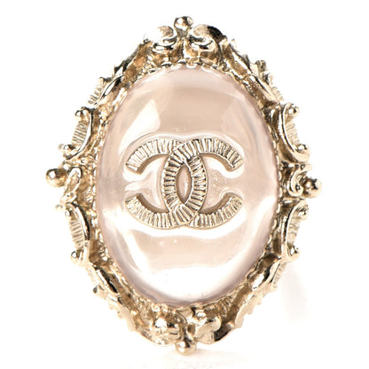Chanel Gripoix CC Ring 7 Gold 1 of 5