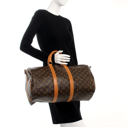 Louis Vuitton Monogram Keepall Bandouliere 45 3 of 10