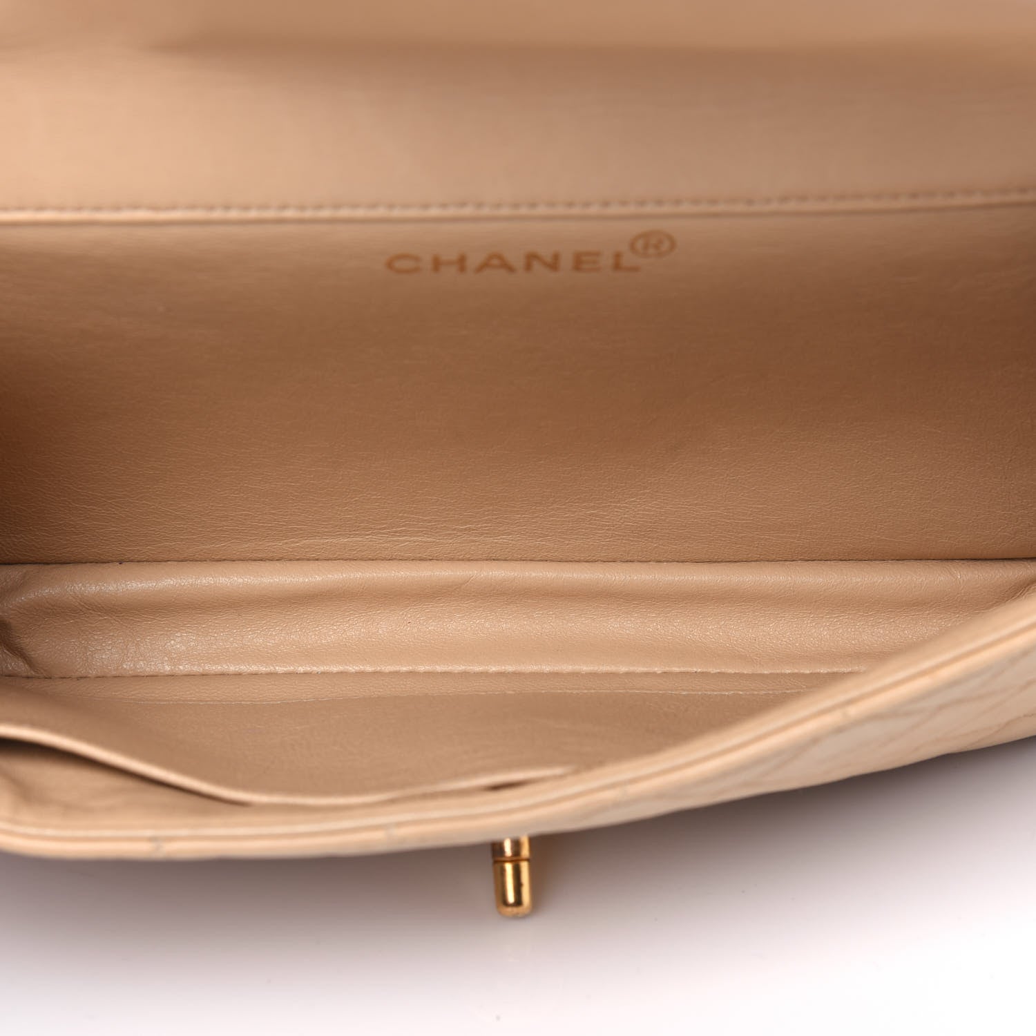 Chanel Lambskin Quilted Medium Double Sided Flap Beige 5 of 25