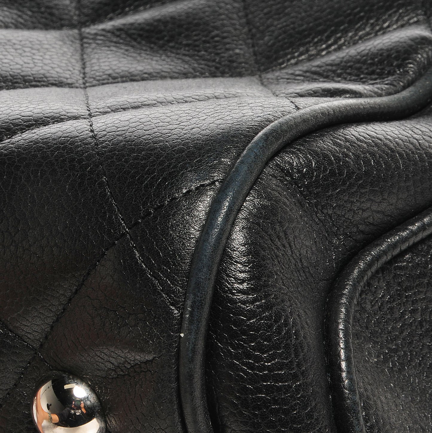 Caviar Quilted Timeless Tote Black